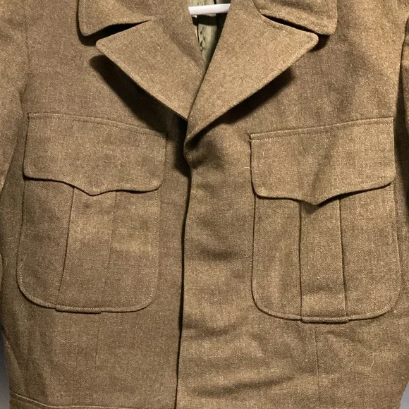 Vintage 1950 Korea Sz 36R Army Wool Ike Eisenhower Field Military Uniform Jacket